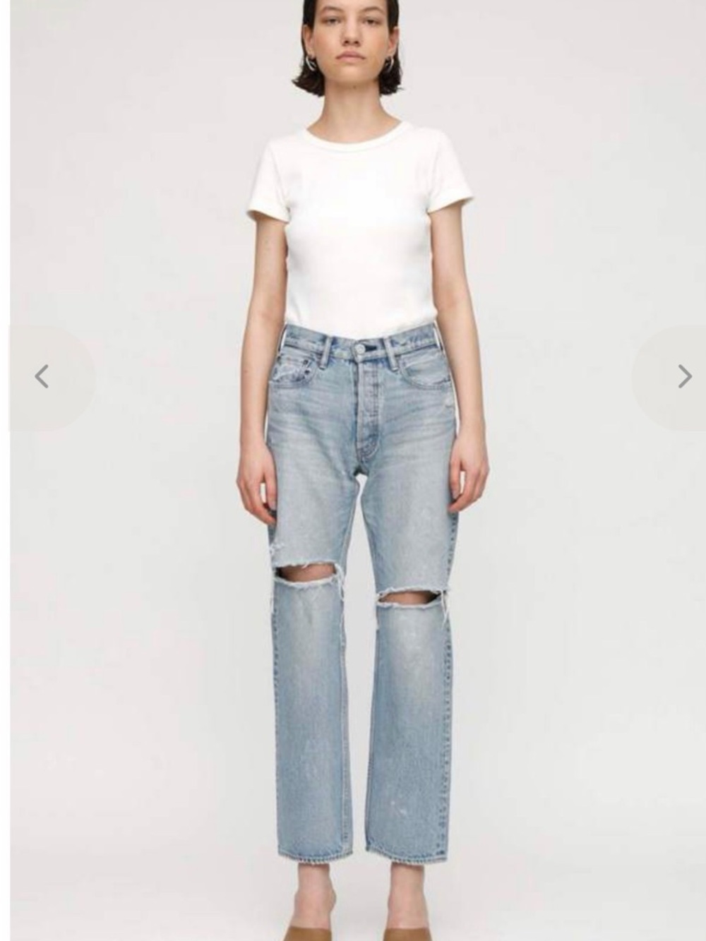 Moussy Teaneck Wide Straight Denim